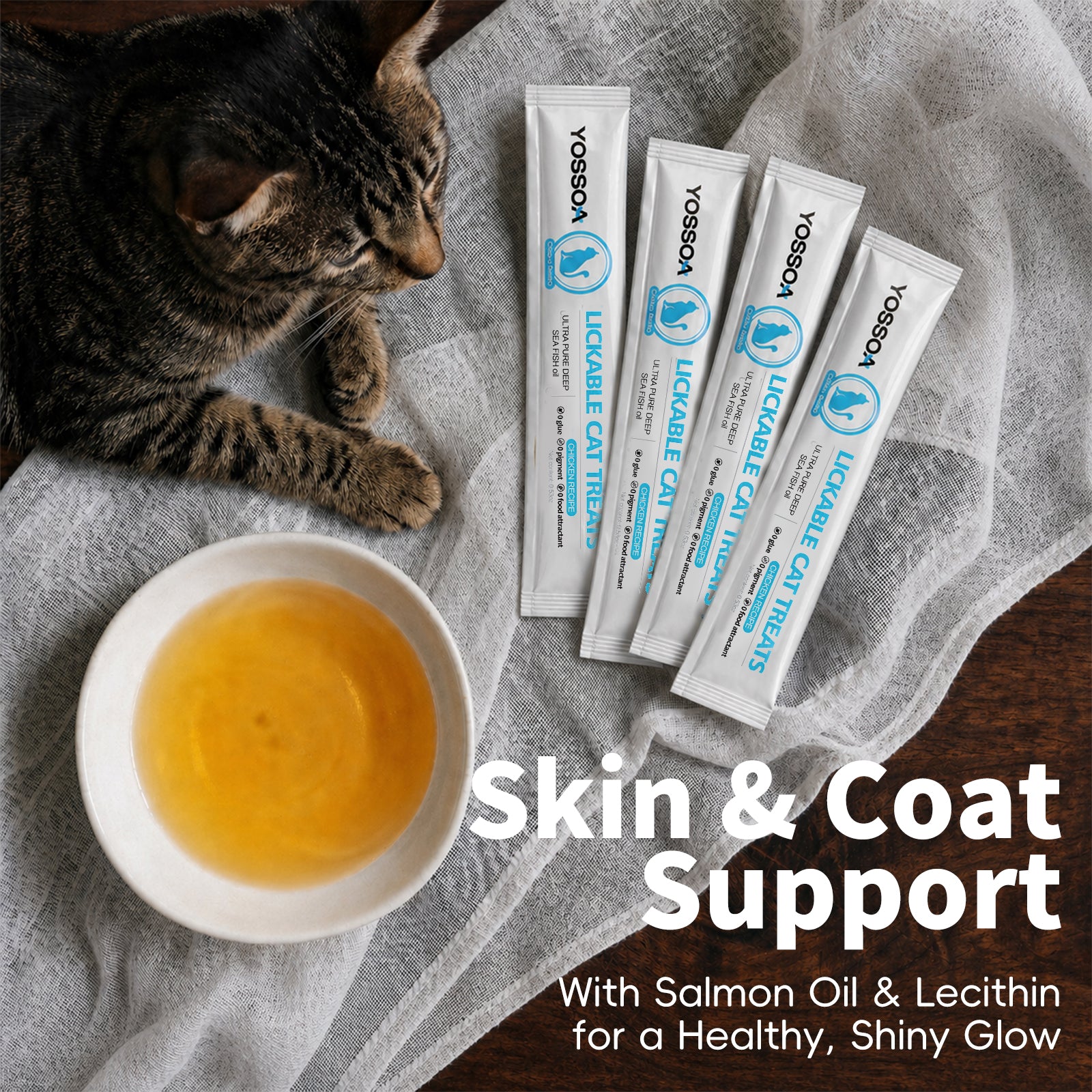 100Tubes lickable cat treat