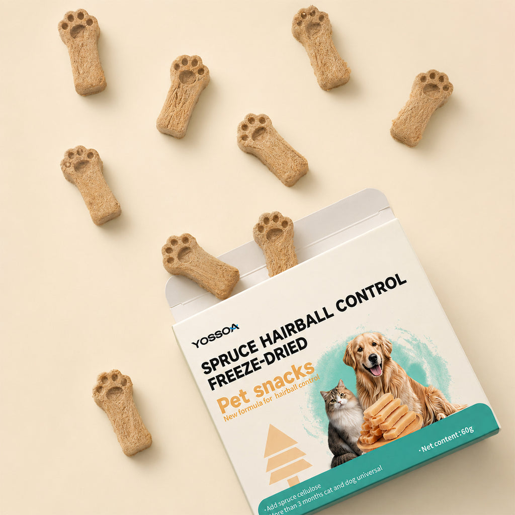 YOSSOA Hairball Relief Freeze-Dried Cat Treats