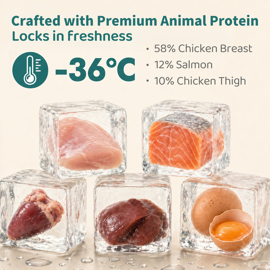 YOSSOA Hairball Relief Freeze-Dried Cat Treats