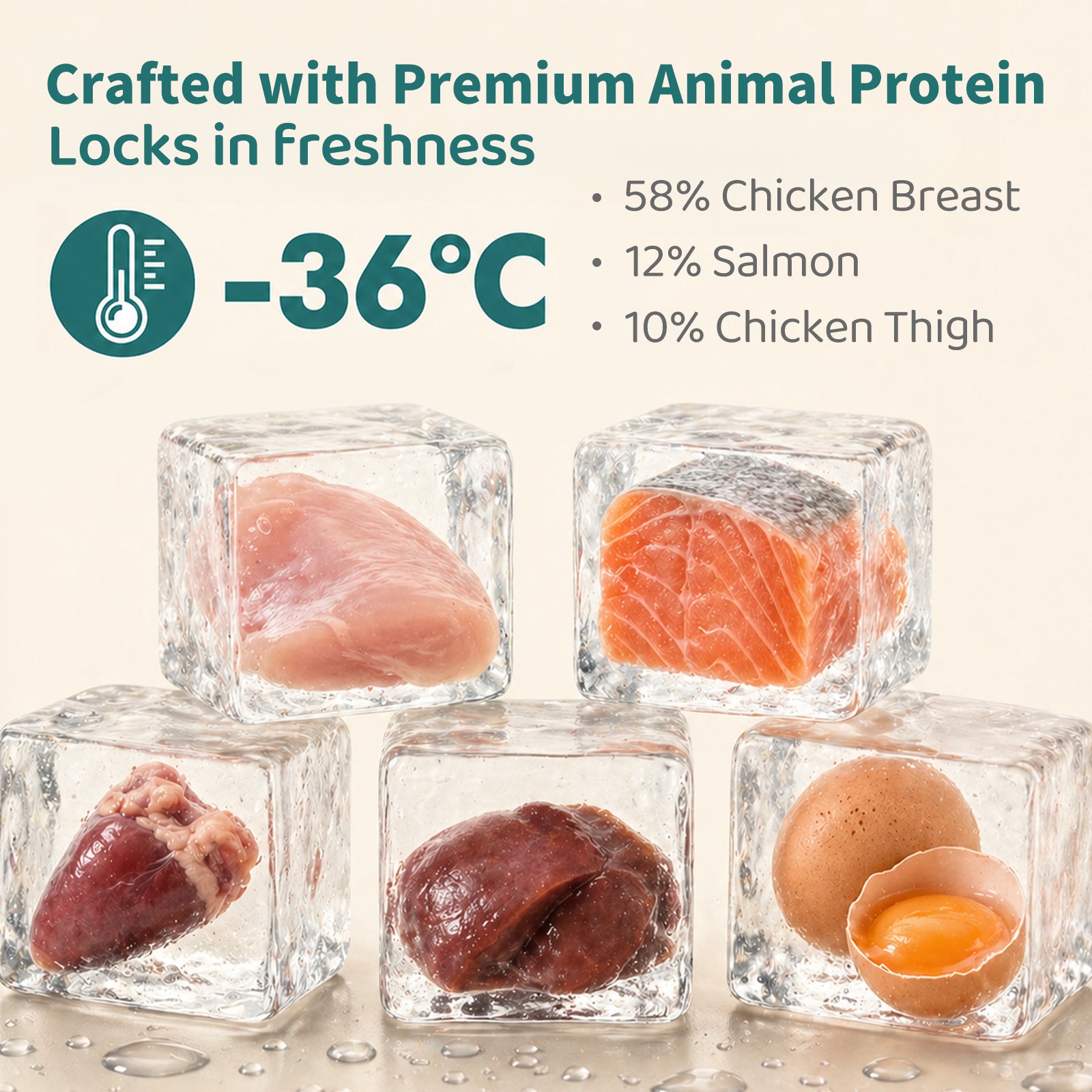 YOSSOA Hairball Relief Freeze-Dried Cat Treats